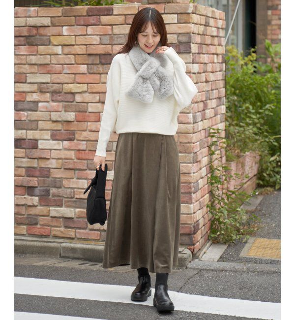 IKKA LOUNGE「横リブドルマンラメニットプルオーバー」|プルオーバー|