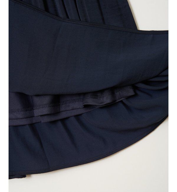 IKKA LOUNGE「サテンプリーツスカート」|スカート|