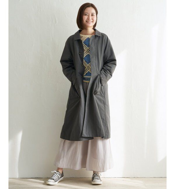 Lbc with Life「ナイロンワッシャーステンカラーコート」|その他|