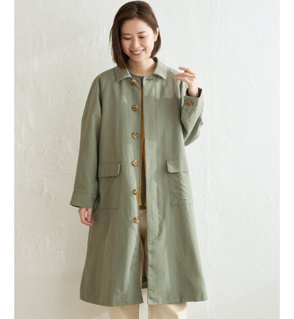 Lbc with Life「ナイロンワッシャーステンカラーコート」|その他|