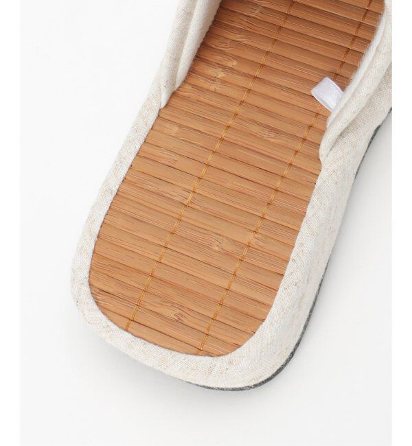 Lbc with Life「茶竹ロゴ厚底スリッパ」|ルームシューズ|