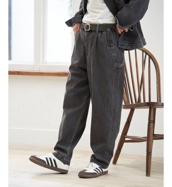 Lbc with Life「デニムシェフパンツ」|その他|ブラック