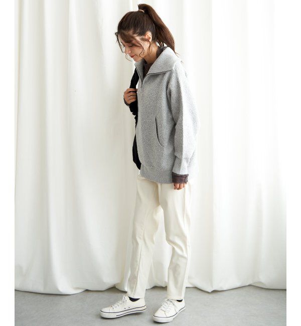 Lbc with Life「ループヤーンハーフジッププルオーバー」|カーディガン|