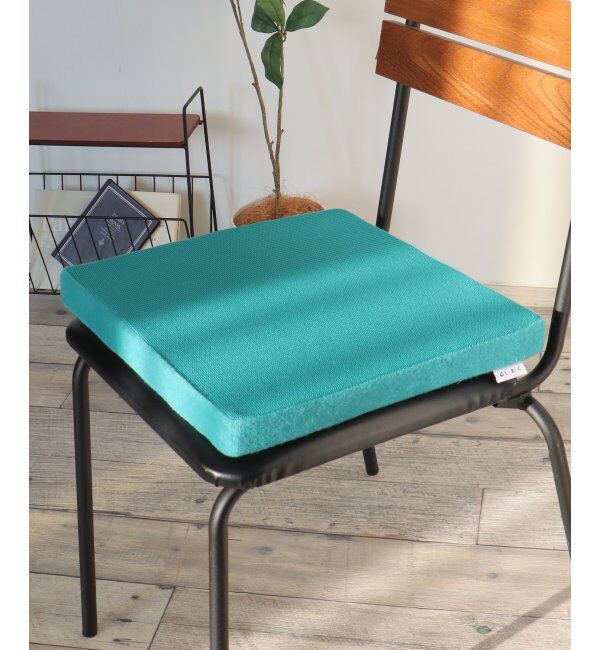 Lbc with Life「Sパイルワッフルシートクッション H4cm」|クッション・クッションカバー|ターコイズ