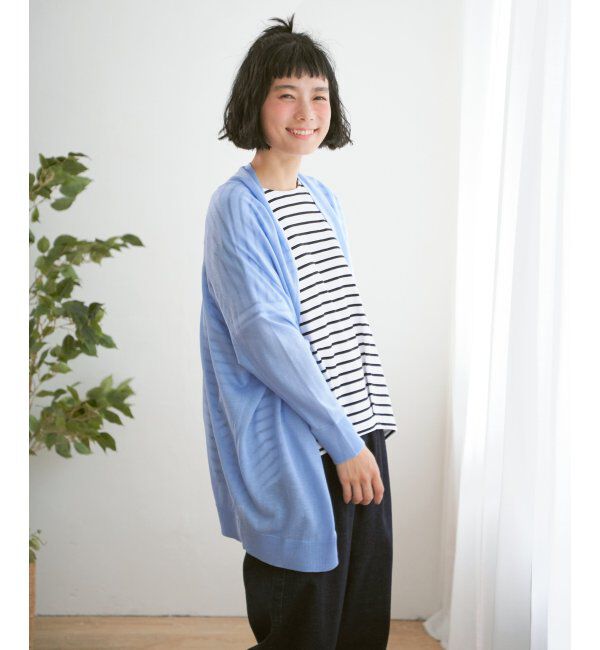 Lbc with Life「リネンライクトッパーカーディガン」|カーディガン|