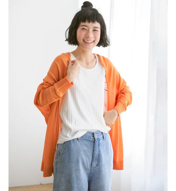 Lbc with Life「リネンライクトッパーカーディガン」|カーディガン|