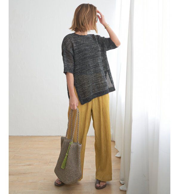 Lbc with Life「2WAYラメメッシュニットプルオーバー」|カーディガン|