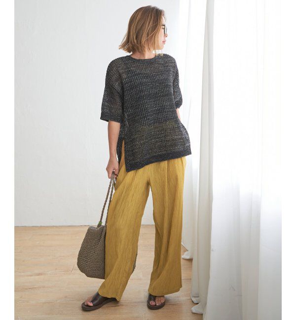 Lbc with Life「2WAYラメメッシュニットプルオーバー」|カーディガン|