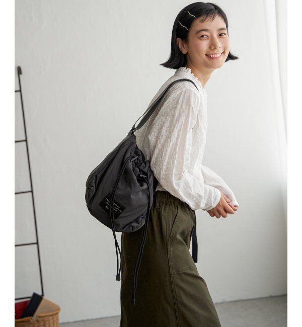 Lbc with Life「ディンプル巾着ショルダーバッグ」|その他|チャコール