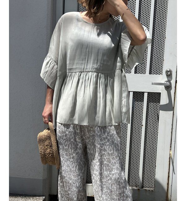 Lbc with Life「シアー2WAYリボンフレアブラウス」|シャツ・ブラウス|