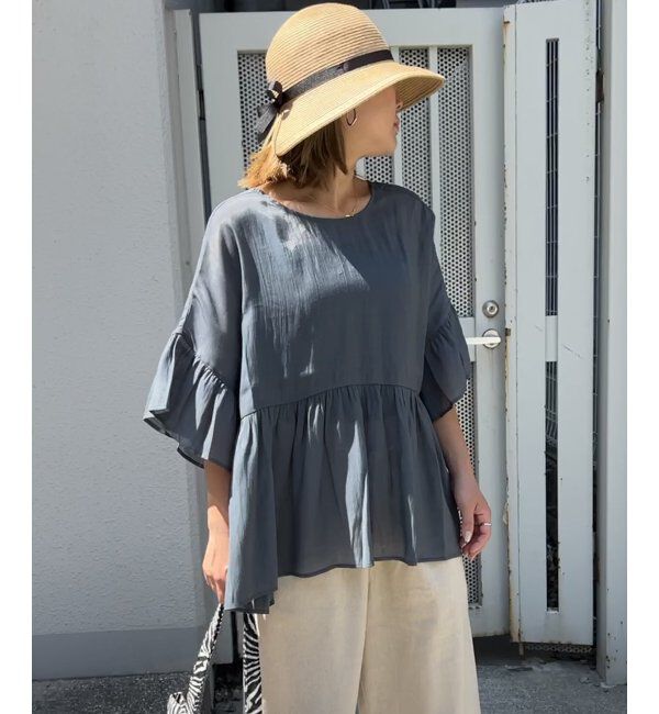 Lbc with Life「シアー2WAYリボンフレアブラウス」|シャツ・ブラウス|