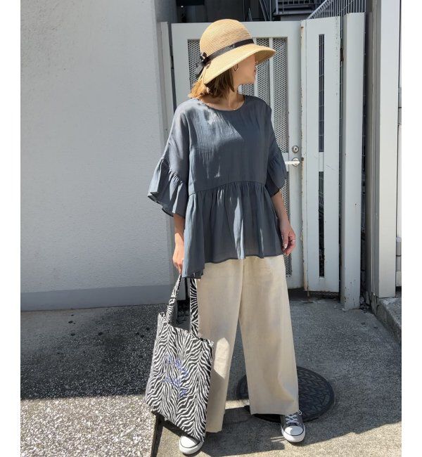 Lbc with Life「シアー2WAYリボンフレアブラウス」|シャツ・ブラウス|