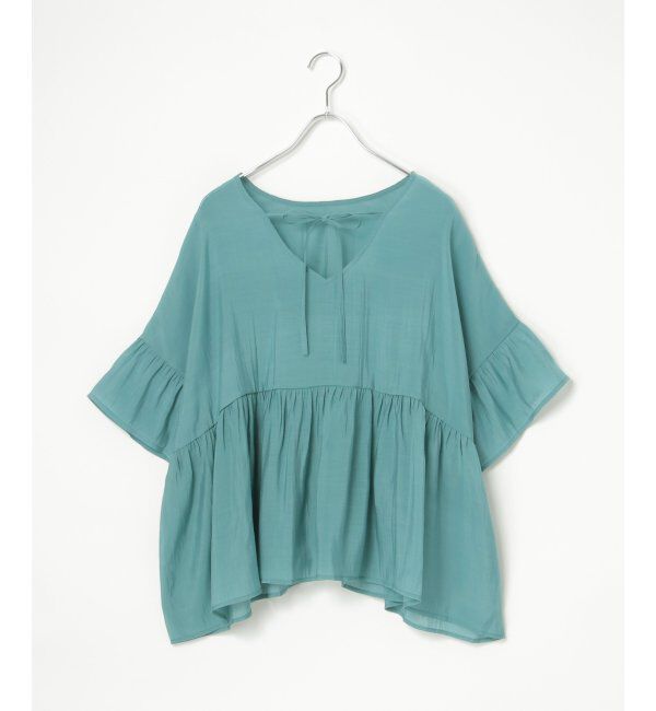 Lbc with Life「シアー2WAYリボンフレアブラウス」|シャツ・ブラウス|