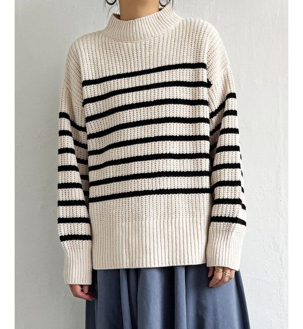 Lbc with Life「マットモール畦ニットプルオーバー」|カーディガン|