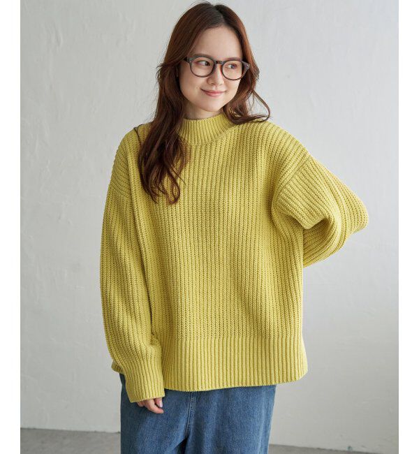 Lbc with Life「マットモール畦ニットプルオーバー」|カーディガン|