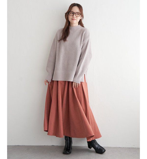 Lbc with Life「マットモール畦ニットプルオーバー」|カーディガン|