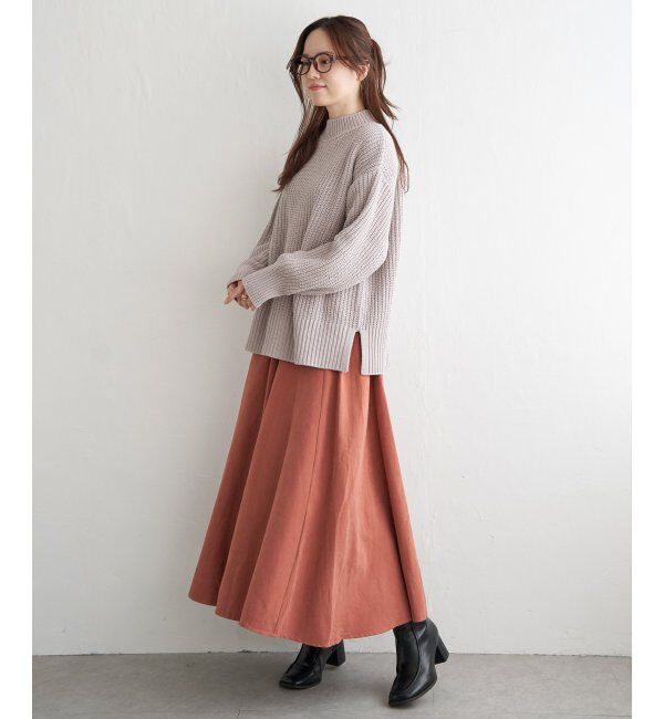 Lbc with Life「マットモール畦ニットプルオーバー」|カーディガン|