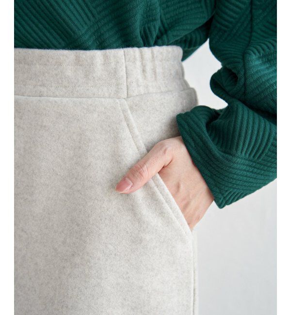 Lbc with Life「ジャージメルトンIラインスカート」|スカート|