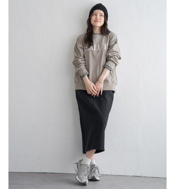 Lbc with Life「ジャージメルトンIラインスカート」|スカート|