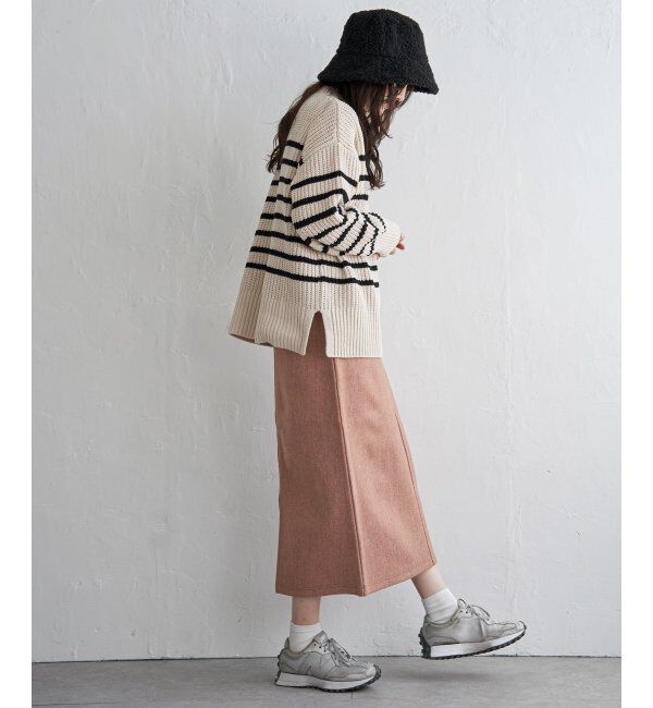 Lbc with Life「ジャージメルトンIラインスカート」|スカート|