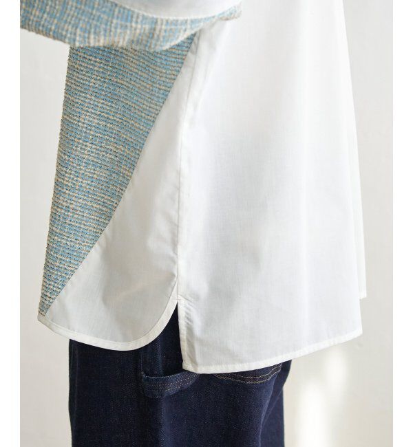 Lbc with Life「異素材切り替えシャツ」|シャツ・ブラウス|