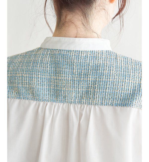 Lbc with Life「異素材切り替えシャツ」|シャツ・ブラウス|