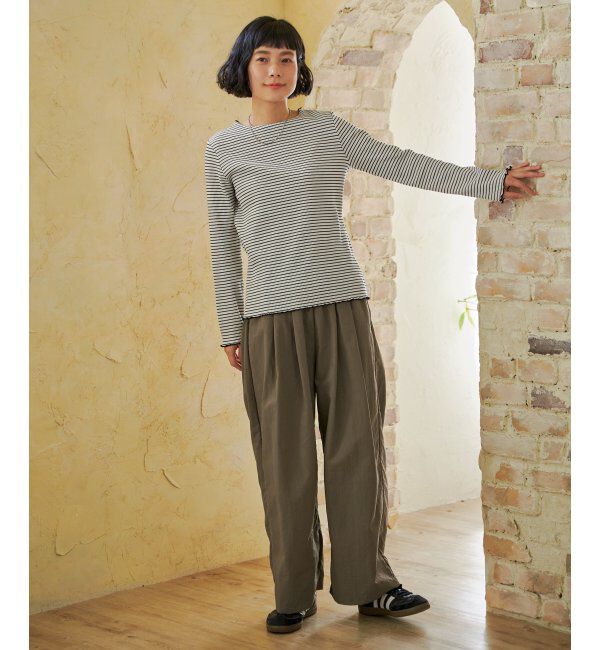 Lbc with Life「三角テレコ配色メローロンT」|Tシャツ・カットソー|