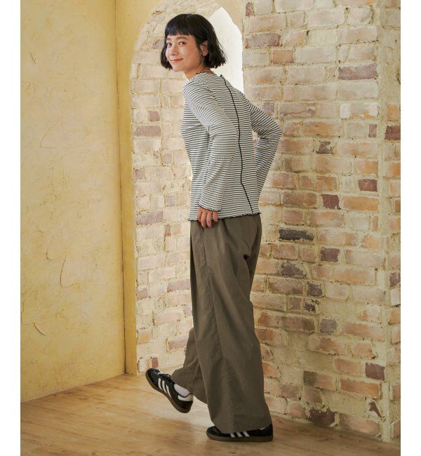 Lbc with Life「三角テレコ配色メローロンT」|Tシャツ・カットソー|