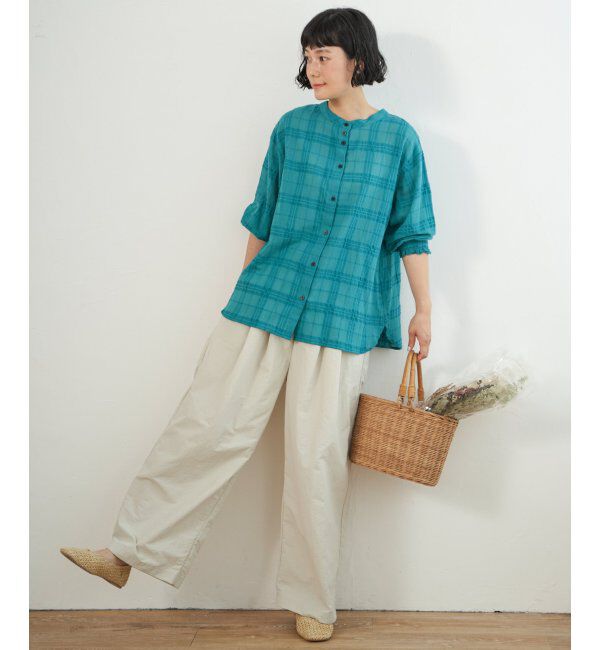 Lbc with Life「3WAYシャドーチェックブラウス」|シャツ・ブラウス|