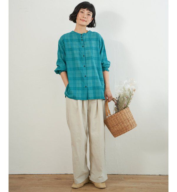 Lbc with Life「3WAYシャドーチェックブラウス」|シャツ・ブラウス|