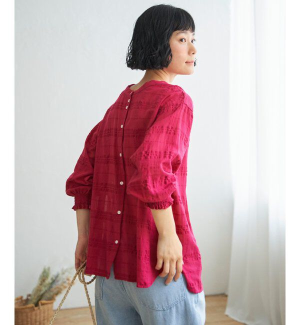 Lbc with Life「3WAYシャドーチェックブラウス」|シャツ・ブラウス|