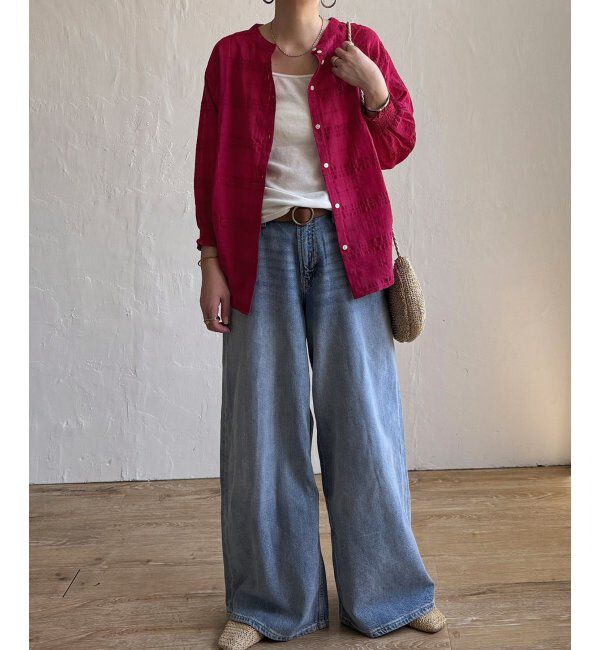 Lbc with Life「3WAYシャドーチェックブラウス」|シャツ・ブラウス|