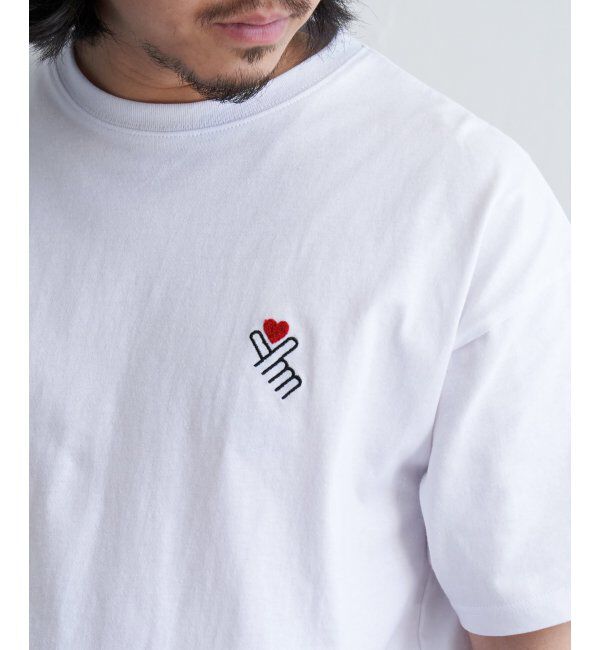 VENCE share style「花束刺繍男子Tシャツ」|Tシャツ・カットソー|