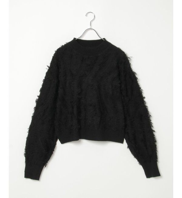 VENCE share style「ミックスフリンジプルオーバー」|ニット・セーター|