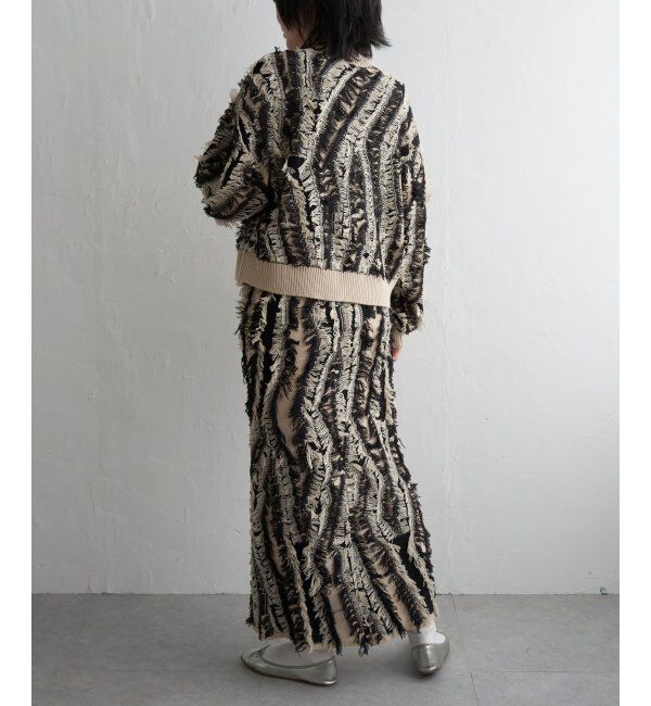 VENCE share style「ミックスフリンジプルオーバー」|ニット・セーター|