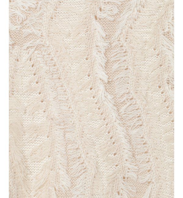 VENCE share style「ミックスフリンジプルオーバー」|ニット・セーター|