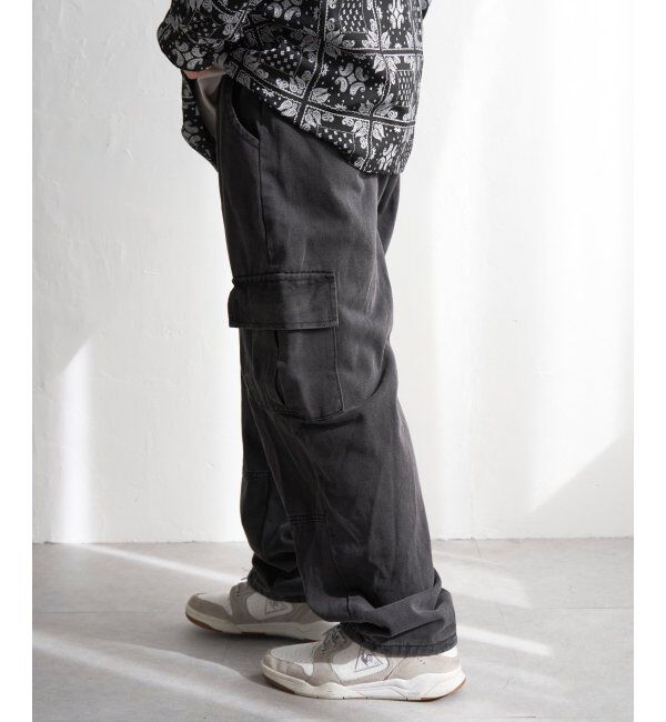 VENCE share style「ワイドデニムカーゴ」|その他|ブラック