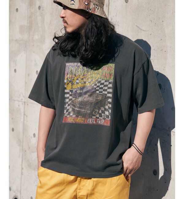 VENCE share style「ワイルドスピードピグメントTシャツ」|Tシャツ・カットソー|ダークグレイ