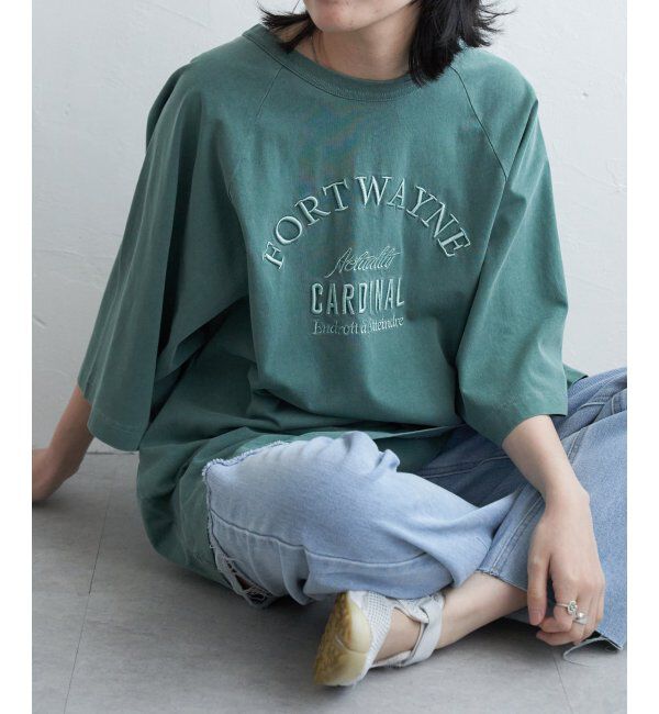 VENCE share style「FORTWAYNE ピグメントT」|Tシャツ・カットソー|グリーン