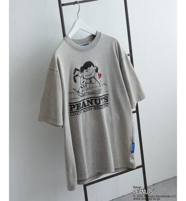 VENCE share style「PEANUTS ピーナッツ SNOOPY スヌーピー TP ヴィンテージハートフルT」|Tシャツ・カットソー|グレー