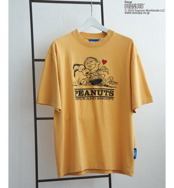 VENCE share style「PEANUTS ピーナッツ SNOOPY スヌーピー TP ヴィンテージハートフルT」|Tシャツ・カットソー|オレンジ