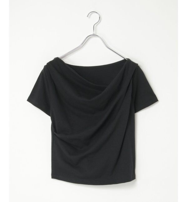 VENCE share style「綿天竺半袖ドレープTシャツ」|Tシャツ・カットソー|