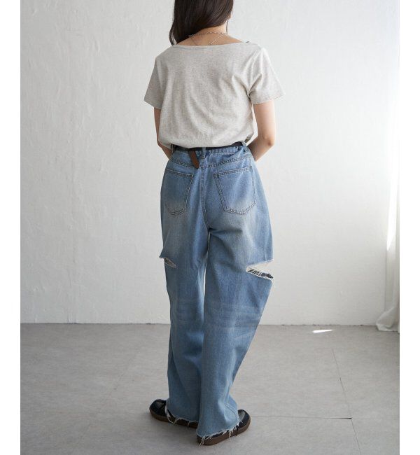 VENCE share style「綿天竺半袖ドレープTシャツ」|Tシャツ・カットソー|