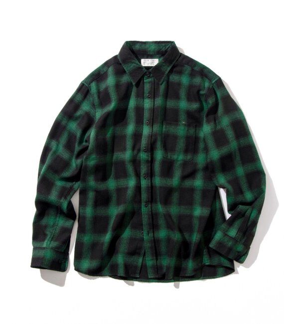 VENCE share style「TCネルチェックシャツ」|シャツ・ブラウス|グリーン