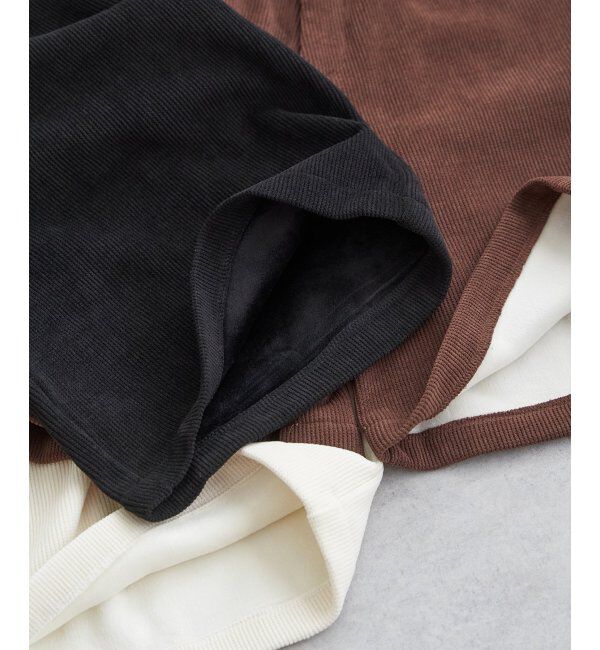 VENCE share style「コーデユロイ裏フリースフレアパンツ」|その他|