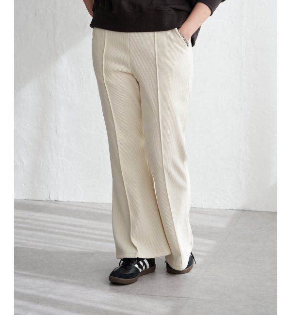 VENCE share style「コーデユロイ裏フリースフレアパンツ」|その他|
