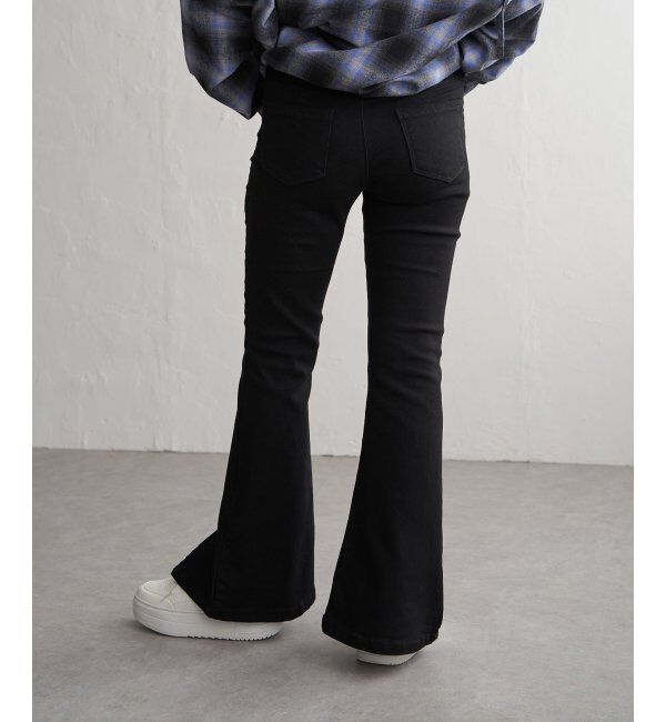 VENCE share style「ハイウエストセンタースリットデニム」|デニム|