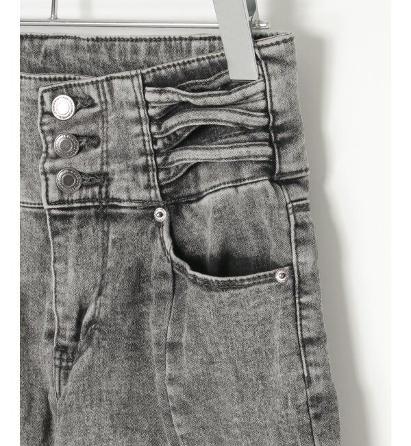 VENCE share style「ハイウエストセンタースリットデニム」|デニム|