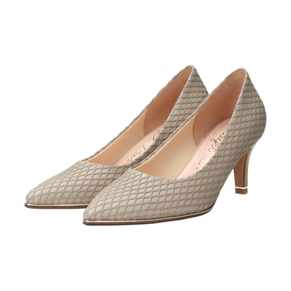 Bridget Birkin「【Bridget Birkin】メッシュ生地7㎝ヒールパンプス」|パンプス|