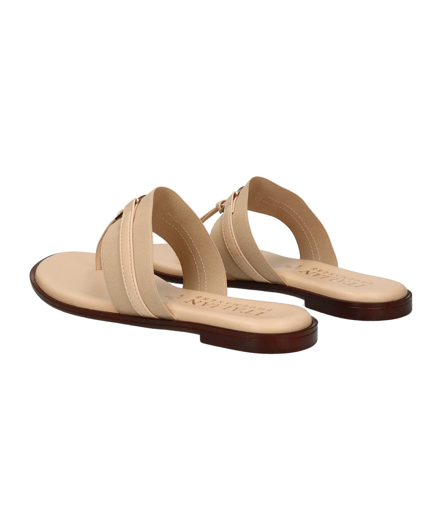 IMPORT SELECT「【ITALIAN SHOEMAKERS】スクエアメタルトングミュール(952320)」|サンダル|